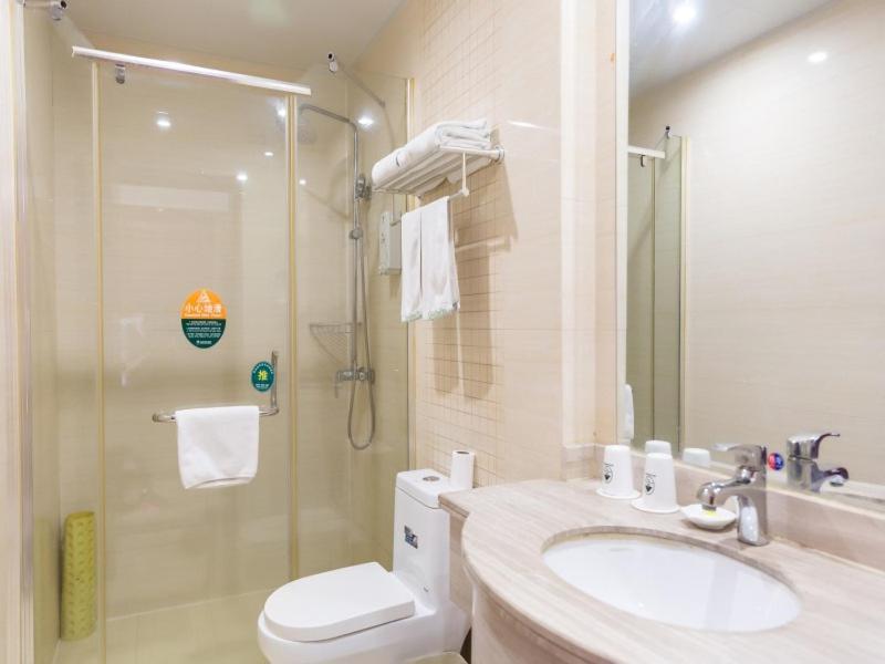 Greentree Inn Jiangsu Suzhou Kunshan High Speed Rail Station Hengshan Road Express Hotel Eksteriør billede