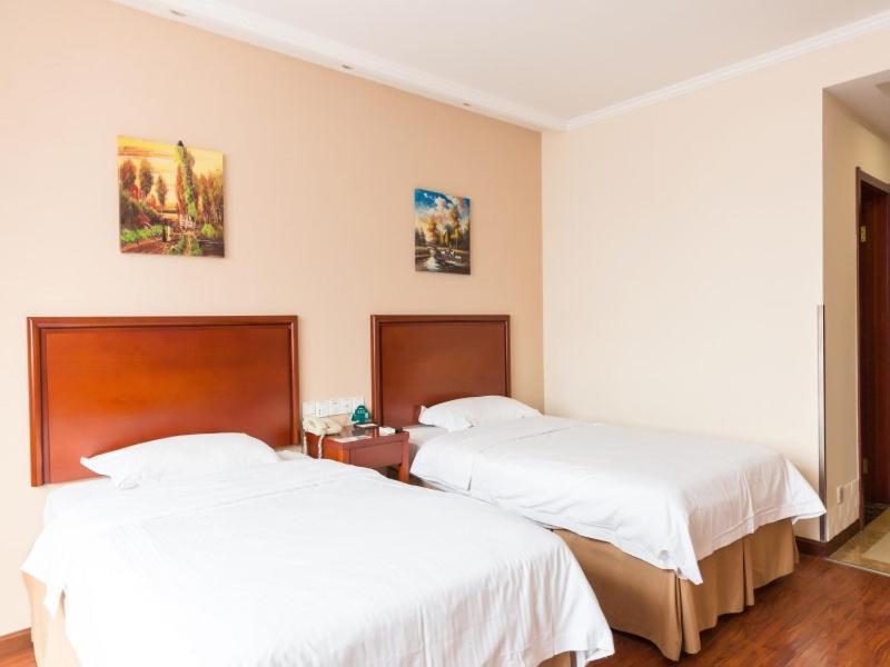 Greentree Inn Jiangsu Suzhou Kunshan High Speed Rail Station Hengshan Road Express Hotel Eksteriør billede