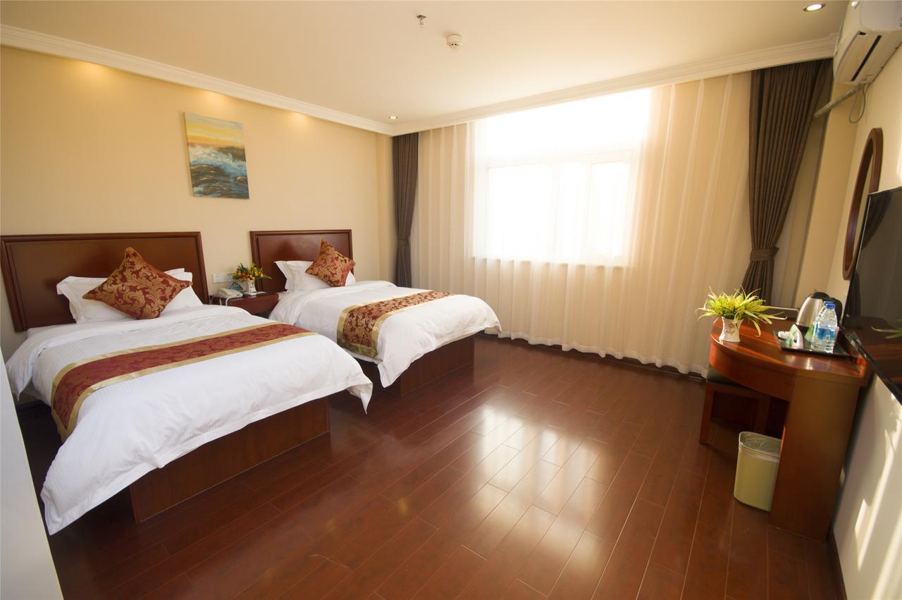 Greentree Inn Jiangsu Suzhou Kunshan High Speed Rail Station Hengshan Road Express Hotel Eksteriør billede