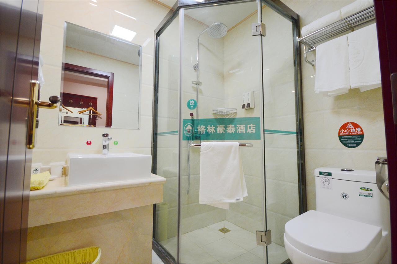 Greentree Inn Jiangsu Suzhou Kunshan High Speed Rail Station Hengshan Road Express Hotel Eksteriør billede